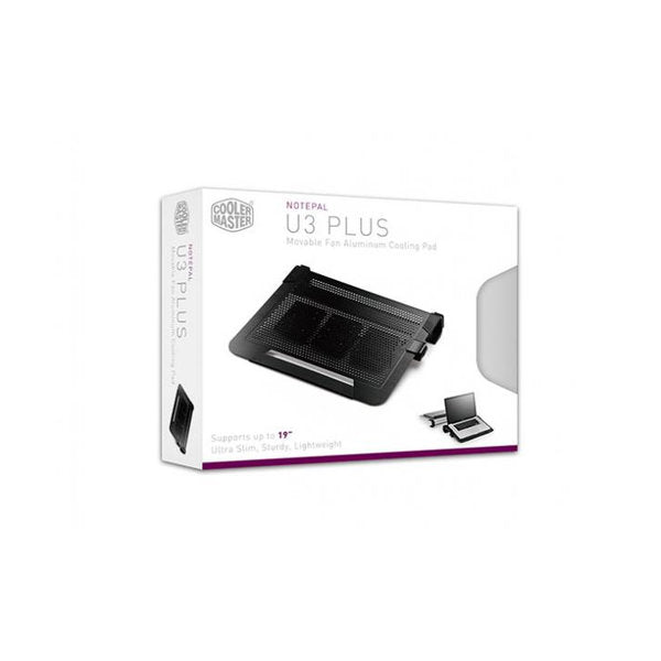 Cooler Master NotePal U3 Plus Zwart
