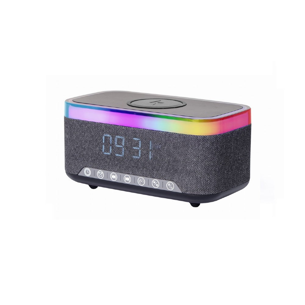 Digitale wekker met draadloze laadfunctie voor smartphone