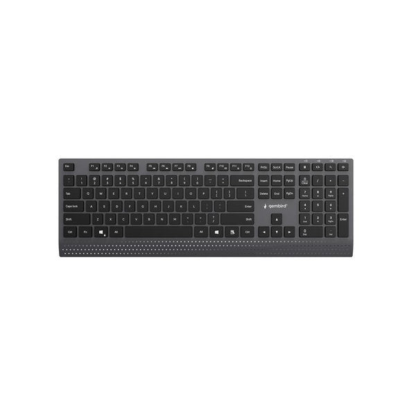 Slimline bedraad multimedia toetsenbord met Type-C-adapter, US-layout