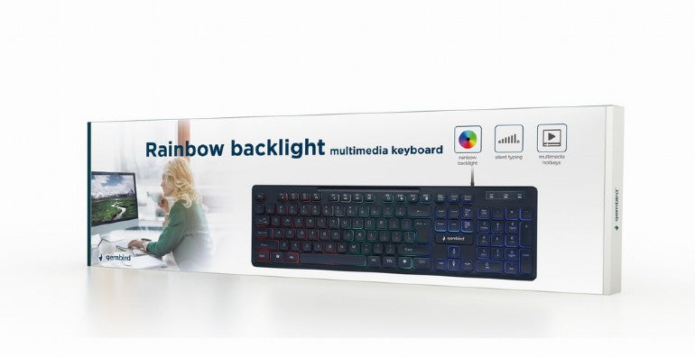 Multimedia toetsenbord "Rainbow" Backlight