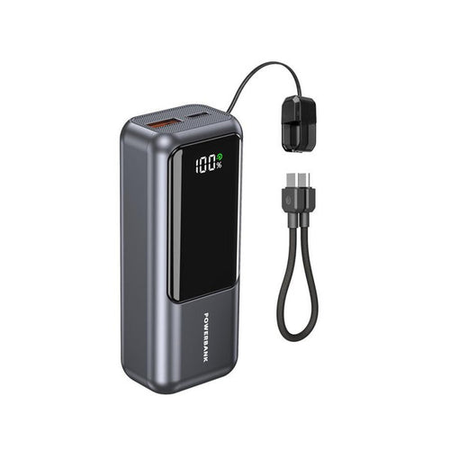 20 W compacte snelladende powerbank met LCD-display, 10.000 mAh