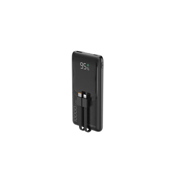20 W Snel ladende powerbank met geïntegreerde kabels 10000 mAh