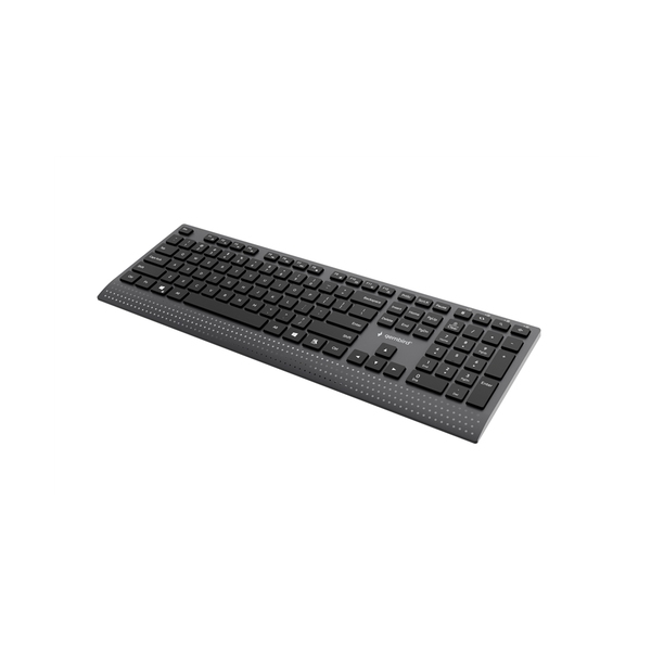 Slimline bedraad multimedia toetsenbord met Type-C-adapter, US-layout