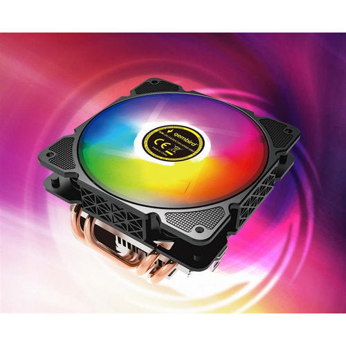 CPU koelventilator met multicolor verlichting, 12 cm, 100 W, 4 pin
