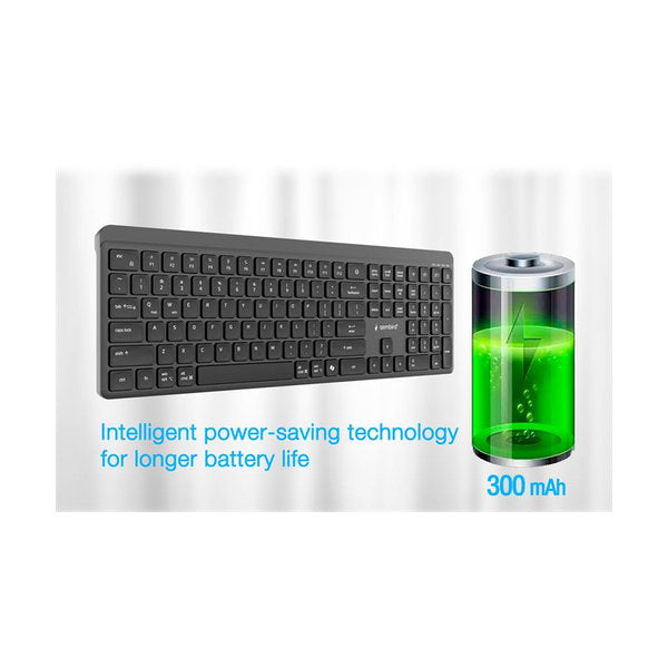 Dual-mode pro-business draadloos toetsenbord, 2.4G+BT, US-layout