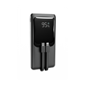 20 W Snel ladende powerbank met geïntegreerde kabels 10000 mAh