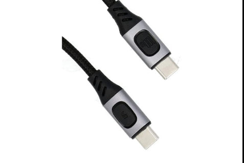 Yanec USB-C to USB-C Charging and Data Cable 2m Nylon (100W)