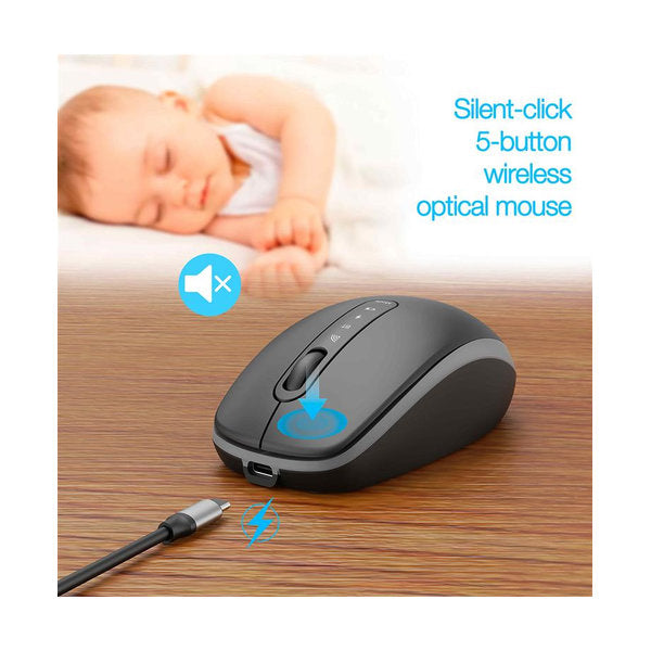 Dual-mode draadloze desktopset, 2.4G + BT, US-layout
