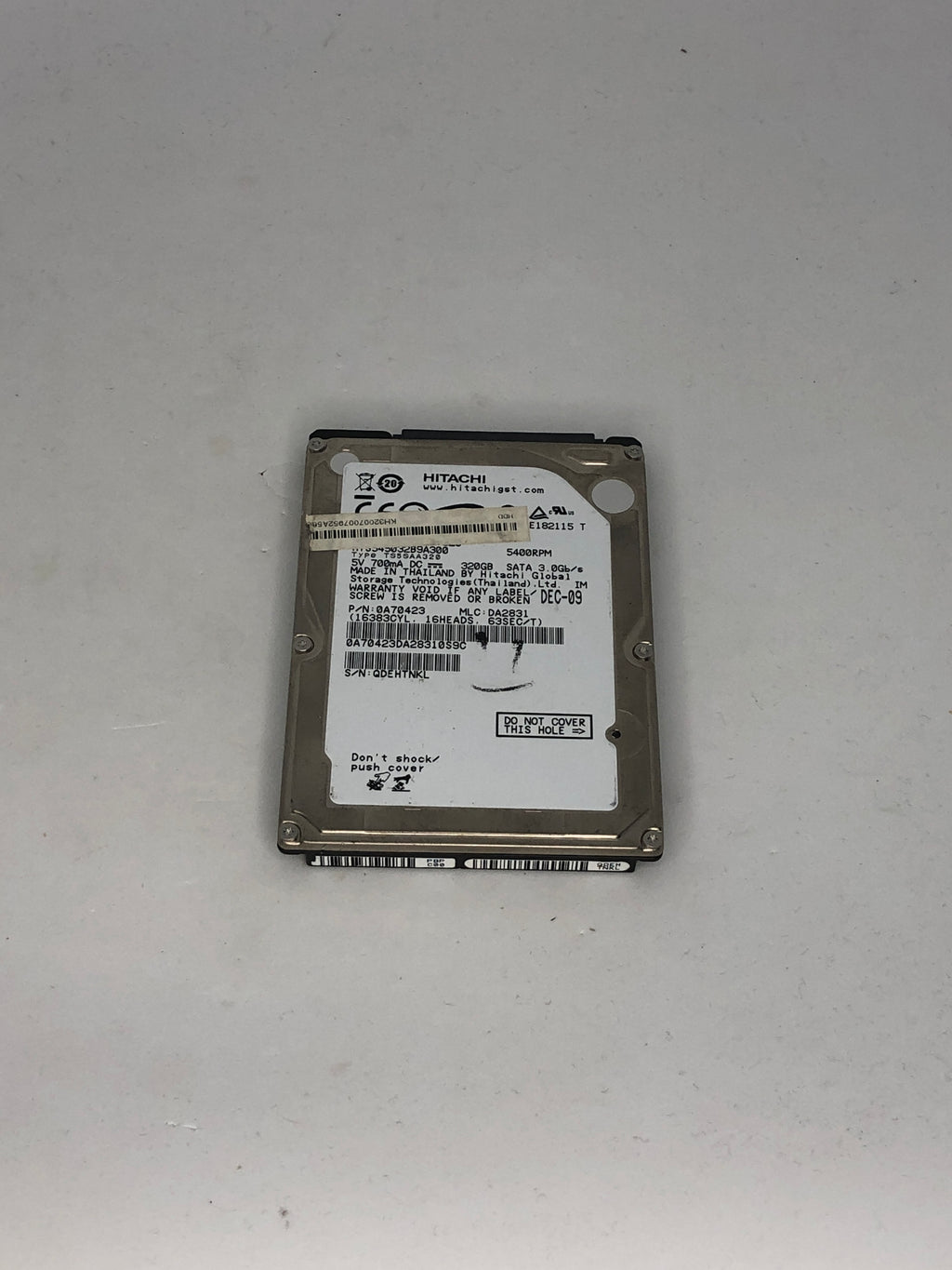 Harde schijf 320 GB sata Hitachi