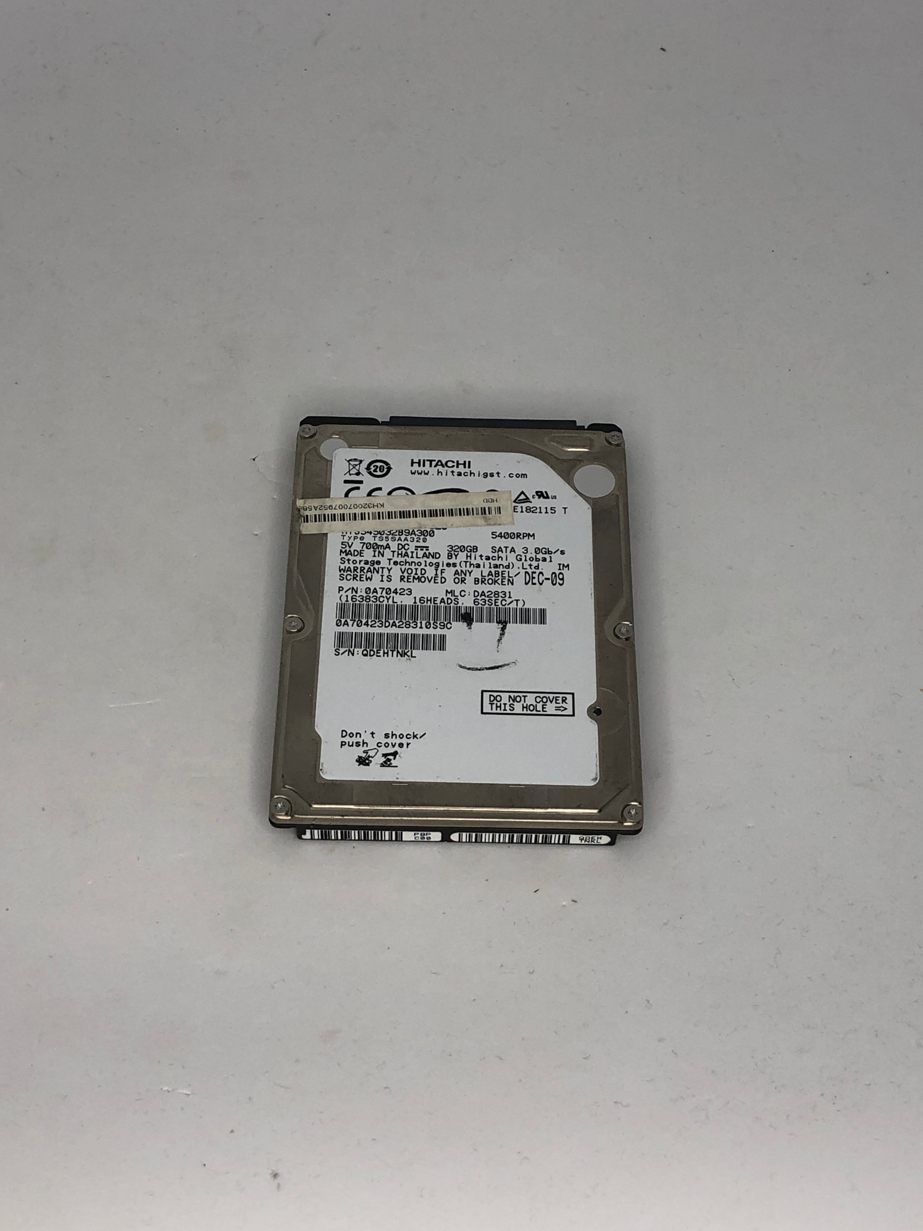Harde schijf 320 GB sata Hitachi
