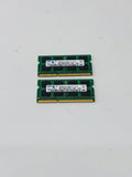 Geheugen set laptop 2x2gb (4gb) 2Rx8 ddr3 8500s