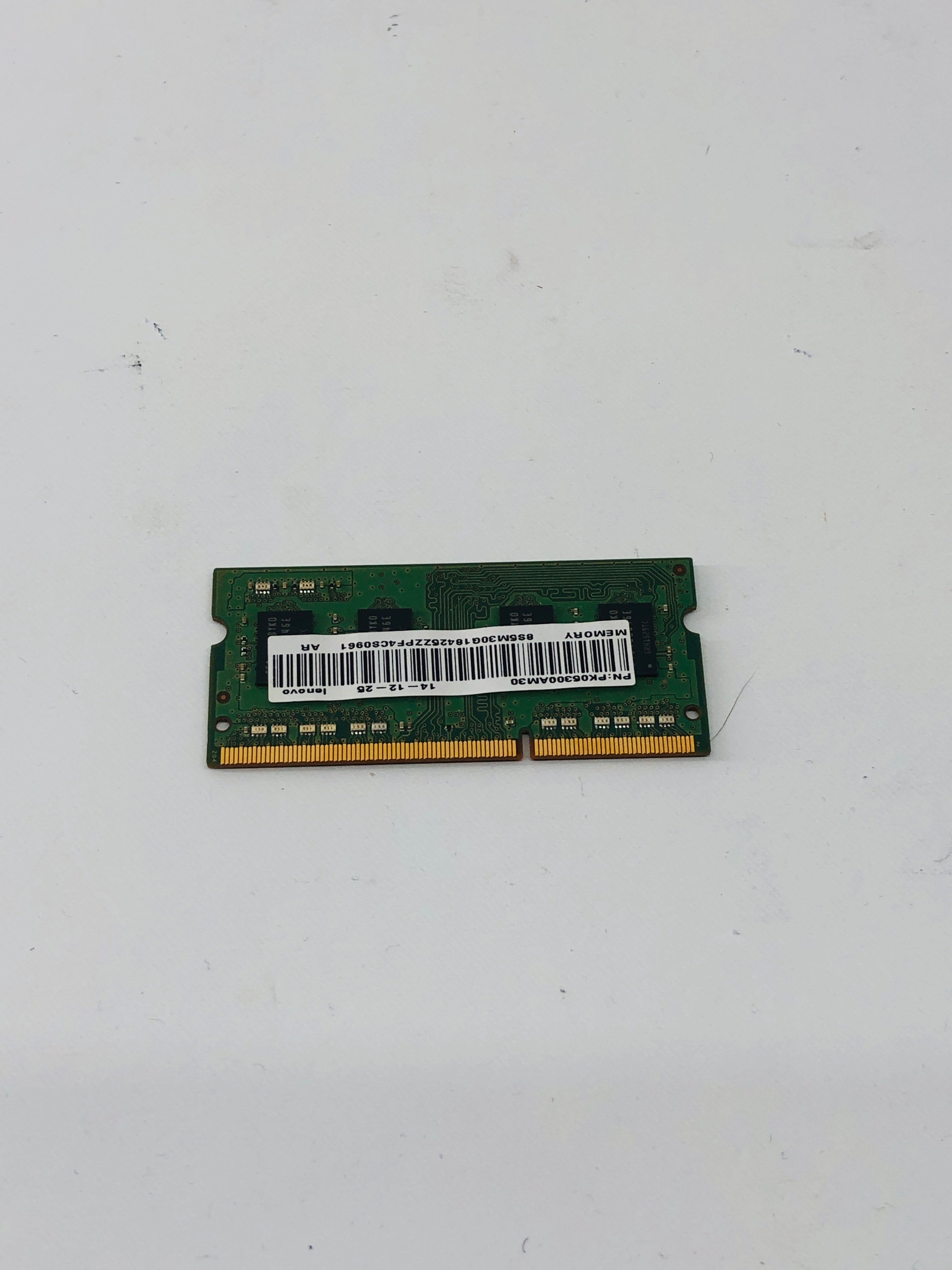 Laptop memory 4GB 1Rx8 DDR3L 12800S