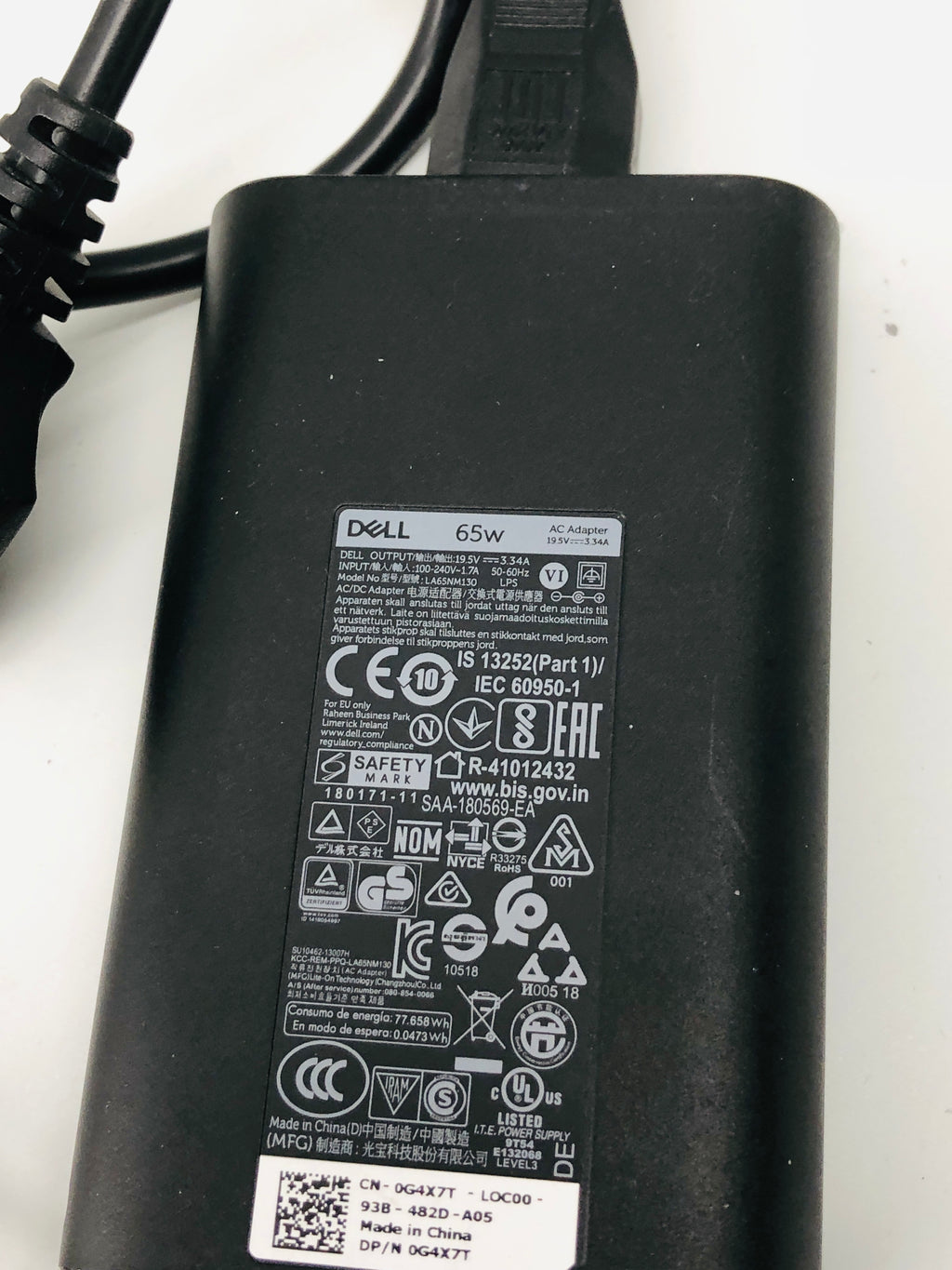 Laptop oplader Dell 65 watt orgineel