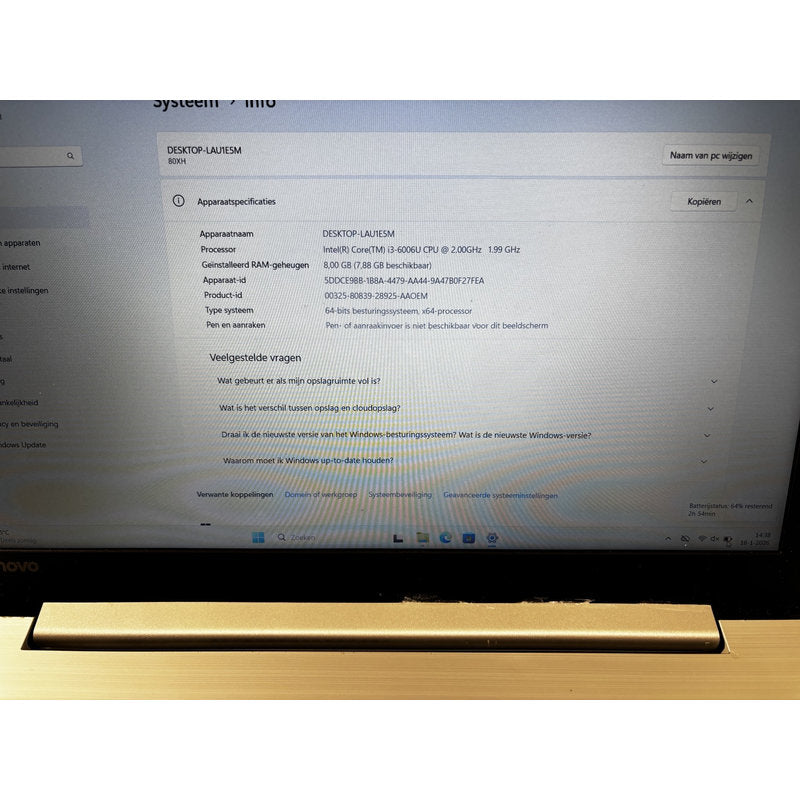 Lenovo laptop I3 80XH