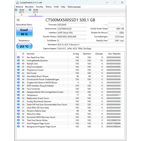 Crucial ssd 500gb