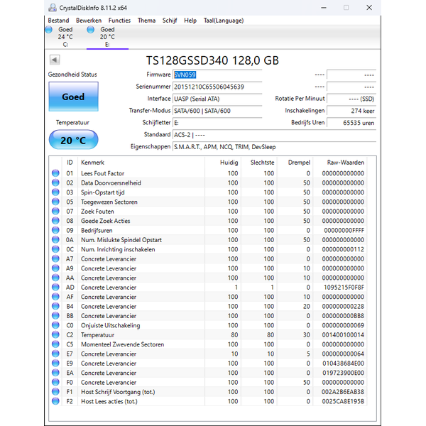 SSD 340 128 GB Transcend