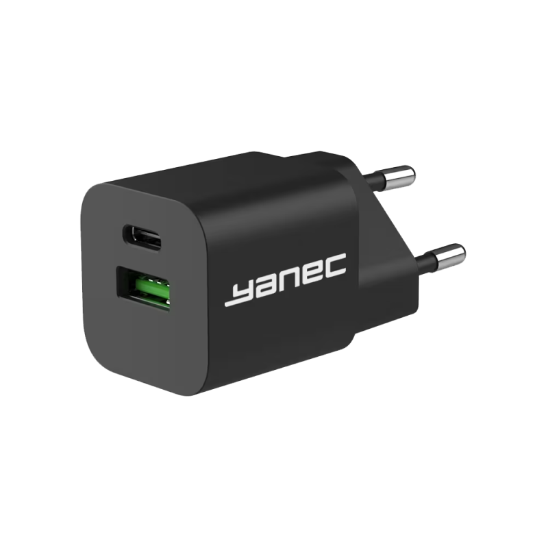 Yanec Compacte GaN lader USB-A USB-C 30W