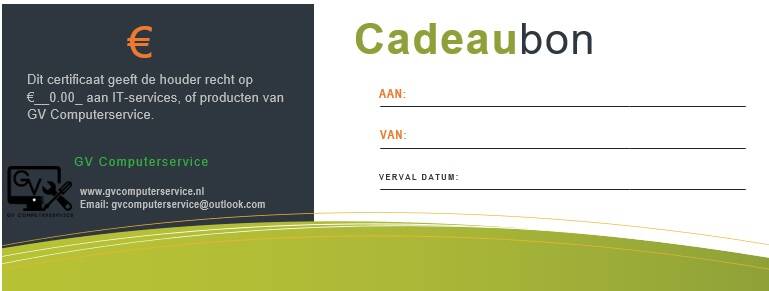Cadeaubon     Gv Computerservice