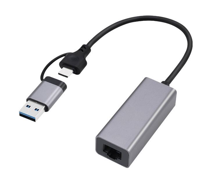 USB 2.5G Gigabit netwerk adapter, space grey