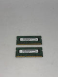 Geheugen set 2x 2GB ddr3