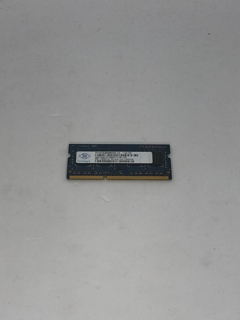 Laptop geheugen 2gb 2rx8 ddr3 10600s