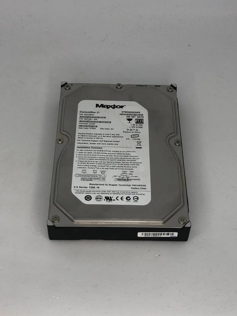 Harde schijf 320gb Maxtor 3.5inch