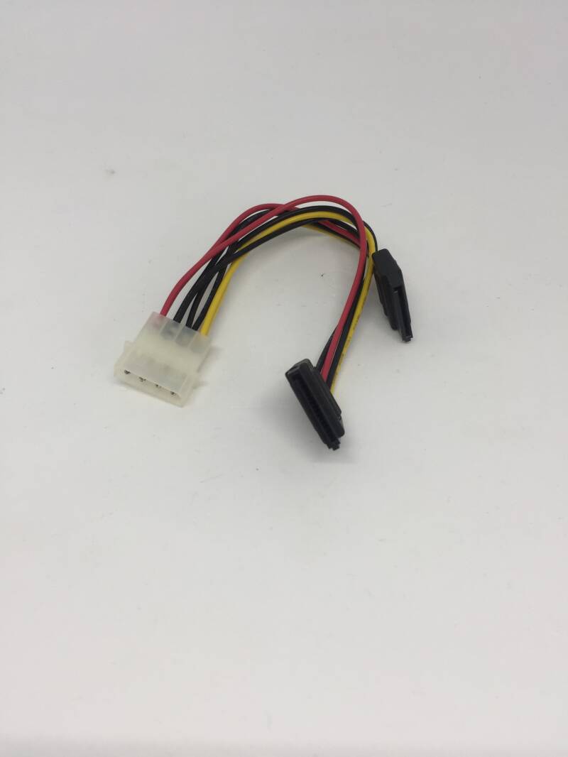 Molex naar sata kabel 1.5 cm dubbel