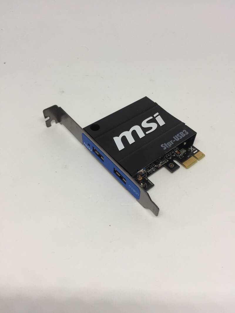 Gebruikte MSI star usb 3.0 kaart pci-e x1
