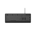 Slimline bedraad toetsenbord met achtergrondverlichting, zwart, US layout