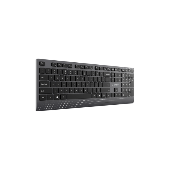 Slimline bedraad multimedia toetsenbord met Type-C-adapter, US-layout