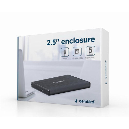 Externe HDD behuizing 2.5" SATA USB3.0 (brushed)