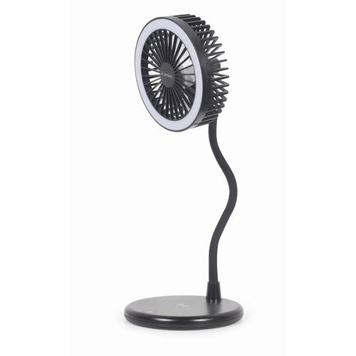 Bureaulamp met ventilator en draadloze oplader 10 Watt